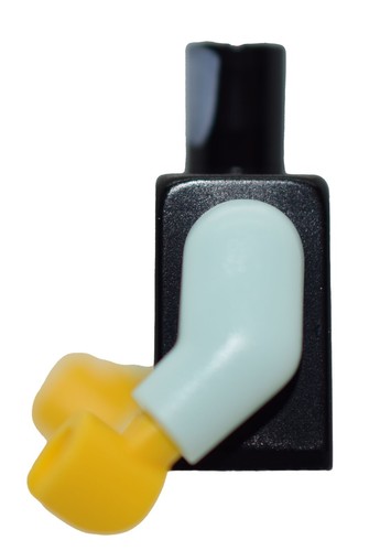 New LEGO Minifigure Torso Female Bag P Pendant Necklace light aqua arms girl - Picture 4 of 5
