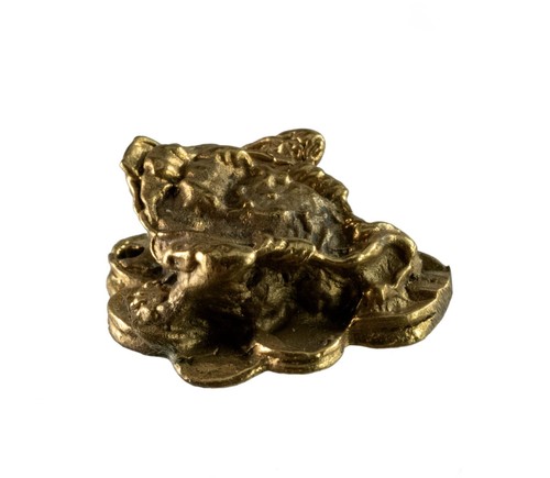 Grenouille de la Fortune - Figurine Feng Shui - Laiton -Thaïlande - 6310 F32 - Picture 3 of 7