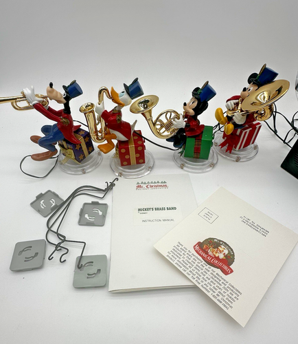VTG 1985 Mickey Mouse Jazz Band Mr Christmas W/ Box & Instructions !SEE VIDEO! - Picture 2 of 16
