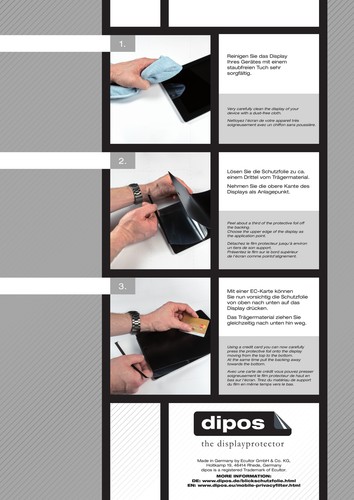 Screen Protector for Motorola Tab G20 Privacy Filter 4-Way Protection dipos - Picture 4 of 4