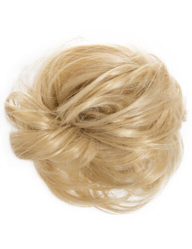 Koko Large Hair Scrunchie Curly Or Wavy Messy Bun Natural Blonde Shades Various - Picture 33 of 48