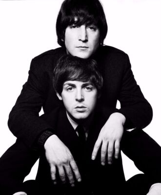 Paul Mccartney John Lennon Black And White The Beattles 8x10