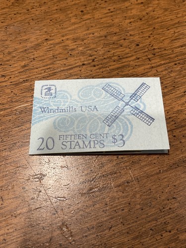 US 1980 Windmills 15 cents SC# BK135 BC25 Complete Mint Booklet of 20 Stamps - Picture 3 of 4