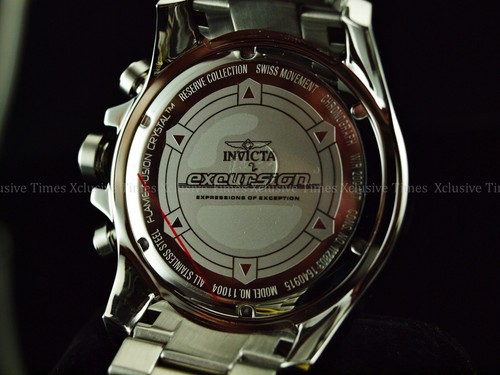 Nuevo con etiquetas Reloj Invicta Para Hombre 52mm Reserve Excursion TOURING Azul Marino Suizo Cronógrafo SS - Imagen 12 de 12