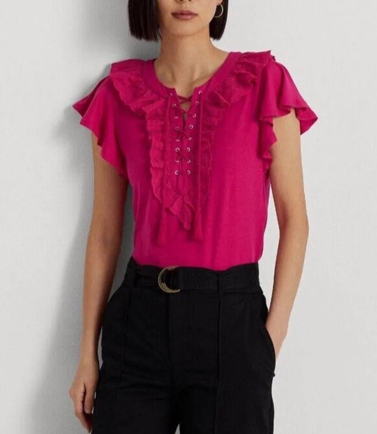 【ANDMARY】Lauren frill tops ANDMARY】Lauren frill tops