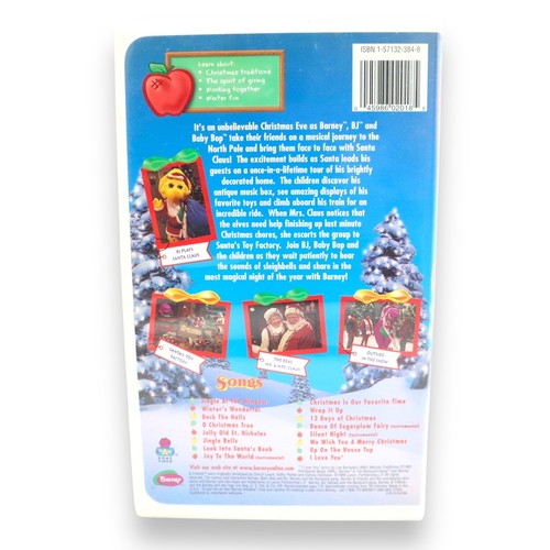 Barney Christmas 2 VHS lot Barney’s Christmas Star & Night Before Christmas  - Picture 5 of 8