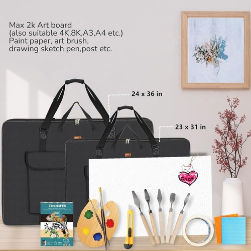 Portfolio Folder for Artwork,Artist Portfolio Case 23 X 31.5 In, Portfolio Bag A - Picture 4 of 7