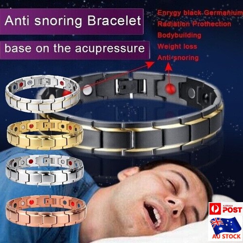 Detachable Magnetic Therapy Anti-snoring Unisex Bracelet Health Weight Loss Gift - Picture 2 of 20