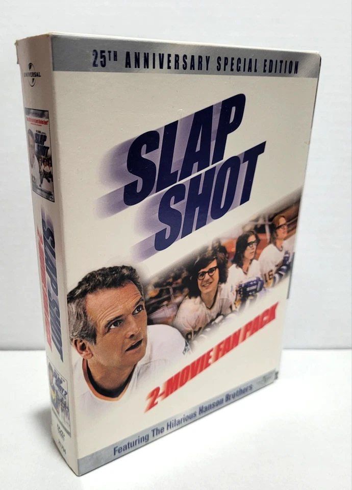 Slap Shot 2-Movie Fan Pack 25th Anniversary Special Edition (2-Disc, DVD, 2002) - Image 2 of 4