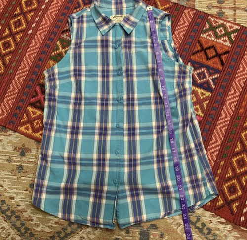 Eddie Bauer Top Vintage 1990s Plaid Small - Picture 9 of 9