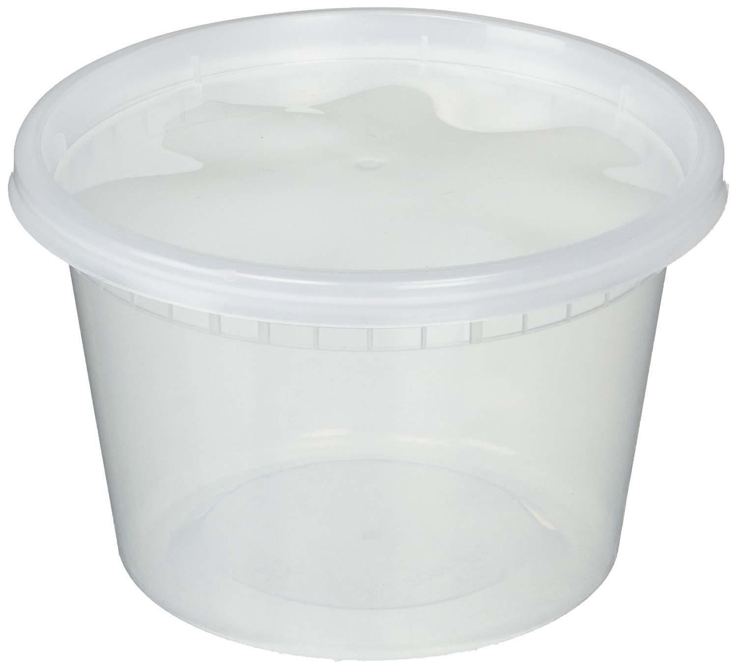 Details About Deli Food Storage Containers With Lids 16 Ounce 50 Count