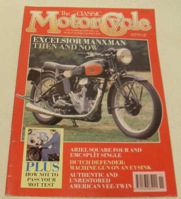 Classic MC 9/90 EMC split single, Excelsior V-twin, Manxman, Ariel Square Four