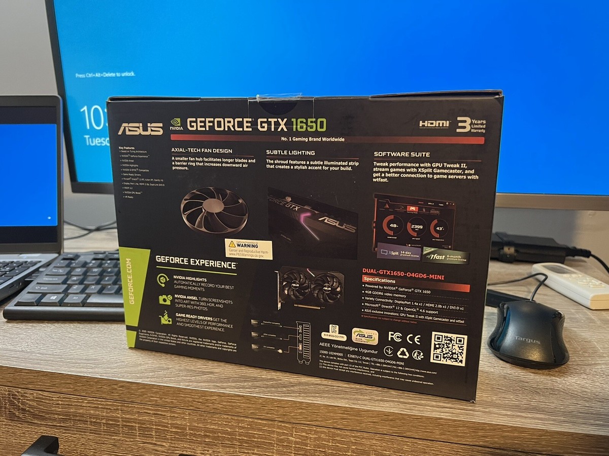 Asus Geforce Gtx 1650 Super Monitors ASUS Dual GeForce GTX 1650