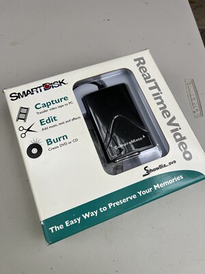 SmartDisk Real Time Video Capture Transfer To DVD Composite New Unopened