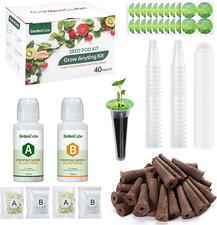 166Pcs Hydroponic Pods Kit: Grow Anything Kit with 40 Grow Sponges, 40 Grow Bask 0.25 per gallon