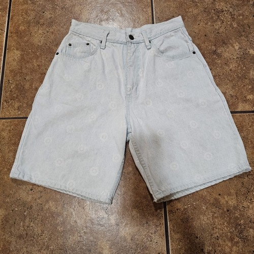 Vintage Bullseye Jort Shorts Denim Original Wears 90s Summer Graphic Print - Picture 2 of 11