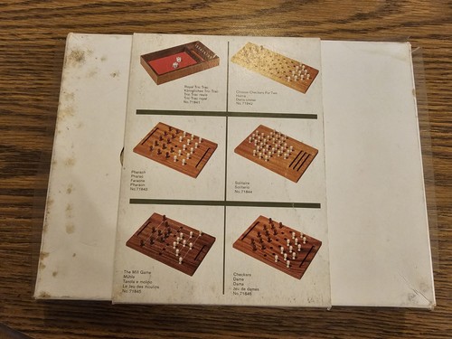 Anri Holzschnitzerei Spiel für Erwachsene Set 70er Jahre Pharao mit Box und Anleitung  - Bild 8 von 10