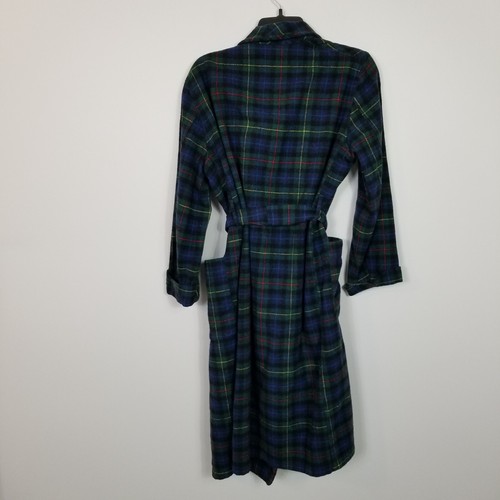 Vtg PENDLETON Men's Virgin Wool Made USA Smith Tartan Plaid Robe Multicolor Sz M - Picture 3 of 4