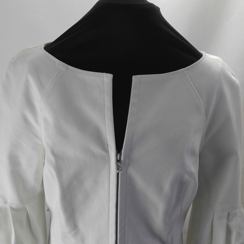 Sz bateau à Collection et bouffantes blanche 4 6 col glissière 3 Veste manches 54qSBgn