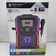 Singing Machine SingCast K-Box Karaoke Stand Alone Machine with LED Lights