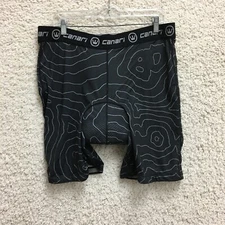 Canari Cycling Shorts 2XL Adult Black Padded Athletic Biking Pull On Mens 2XL