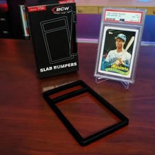 BCW Graded Card Bumper For PSA Certified Slab Black Silicone Edge Protection 6