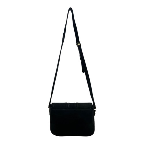 Vintage 60s 70s ETIENNE AIGNER Suede Leather Crossbody Shoulder Bag BLACK RARE - Picture 9 of 22