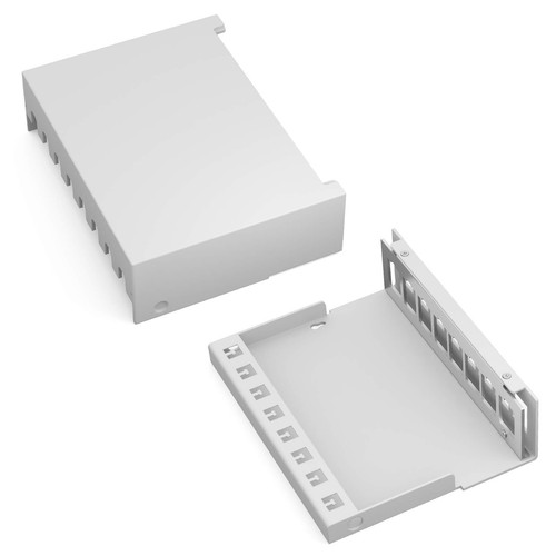 Patchpanel für Keystone Module 4 | 6 | 8 | 12 | 16-Port grau/schwarz Aufputz - Afbeelding 30 van 95