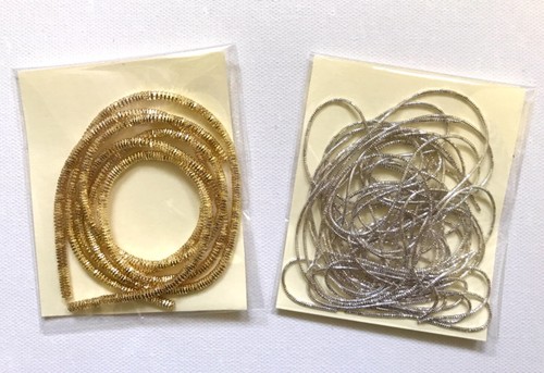 0.7MM or 2MM Nakshi Check Purl Bullion Wire/French Wire/Metallic Coil Goldwork - Picture 2 of 7