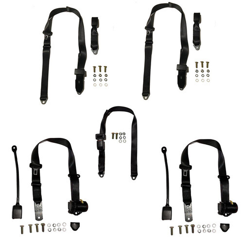 Full Seat Belt Kit For Holden Torana LH34 SL/R 5000 1974-77r Sedan - UNF Bolt - Picture 1 of 4