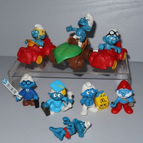The Smurfs Toy Figure Bundle Job Lot Schleich Payo Bully Mushroom House Wax Pack - Picture 17 of 19