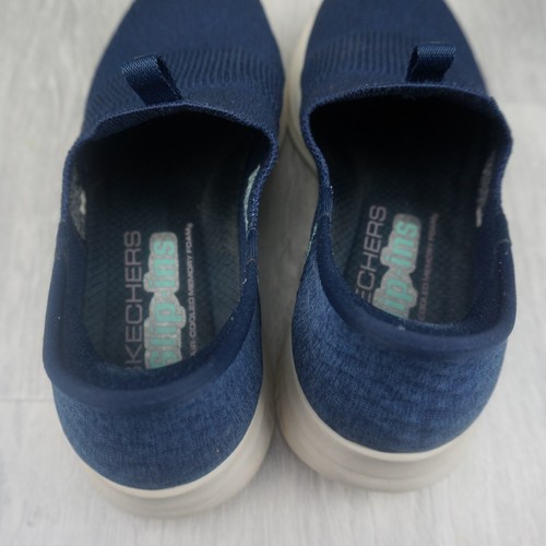 Women's Skechers Slip Ins Ultra Flex 3.0 Blue Smooth Step Comfort Trainers UK 4 - Picture 10 of 15