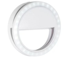 Selfie Portable LED Ring Light Flash For iPhone Mobile Device Universal USA