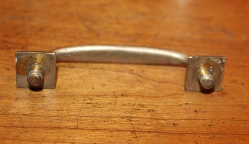 Tirador de manija de cajón de latón fundido antiguo vintage M-68 - Imagen 4 de 6