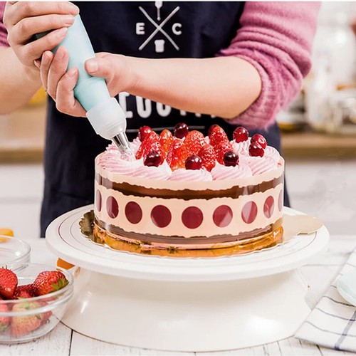 27-teiliges cremefarbenes Spitzen Edelstahldüsenset Backgeschirr Backen Kuchen Werkzeuge - Bild 3 von 21