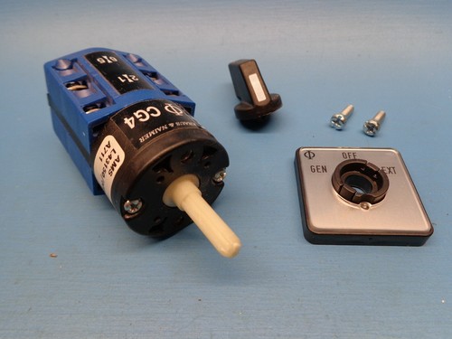 (1) CG4 A711-600 E KRAUS & NAIMER ROTARY SWITCH DPDT S00 440V CG4A711600E   - Picture 1 of 5