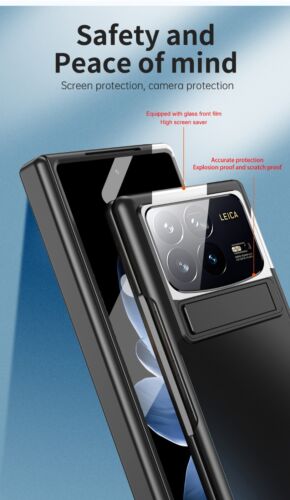 Luxury Matte Hinge Protection Full Body Case+Glass For Xiaomi Mix Fold 4 5G - Picture 16 of 36