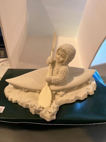 DEPT 56 Snowbabies "CROSSING STARRY SKIES" # 6834-9 RETIRED ROWING KAYAK - Picture 14 of 16
