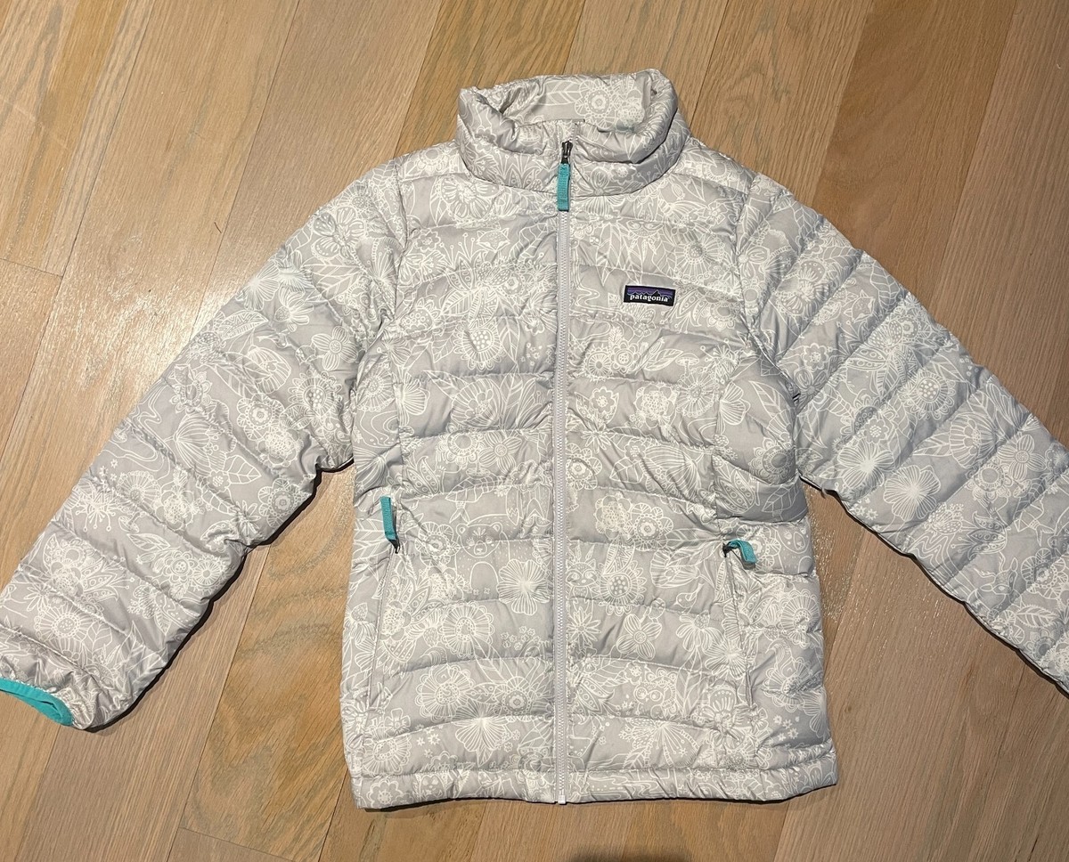 Patagonia kids full zip down filled puffer jacket sz XL (14) | eBay