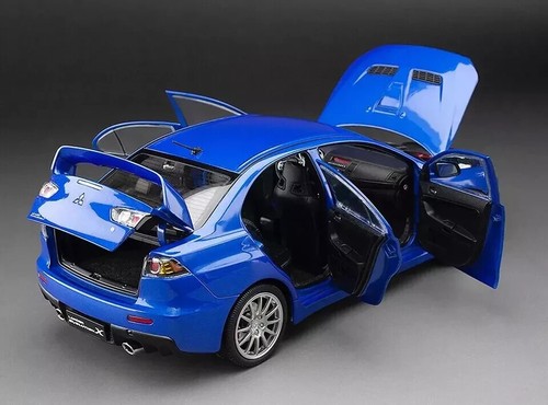Mitsubishi Lancer Evolution X Blue Metallic Diecast car Sunstar 5823 1/18 - Picture 4 of 10