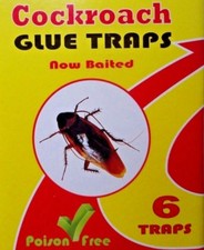 NEW 6x sticky cockroach killer/trap