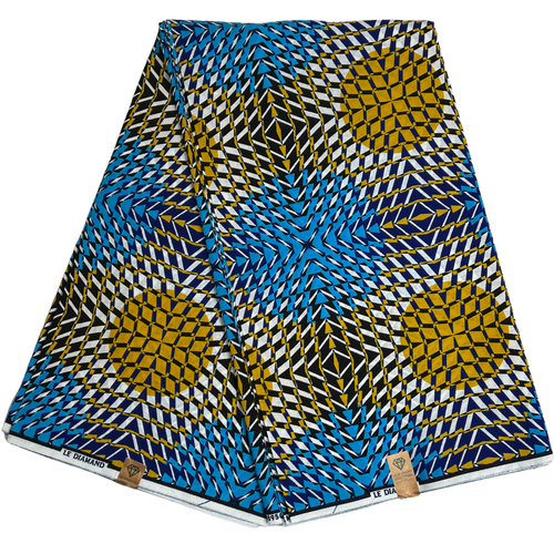 Tela africana estampada 100 % algodón Ankara 6 yardas calidad artesanía material de costura - Imagen 148 de 311