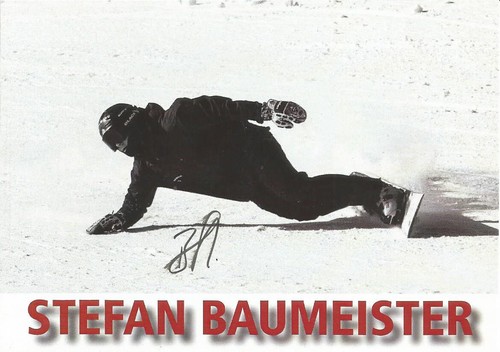 STEFAN BAUMEISTER - SNOWBOARD; Olympiasiegerin; Weltmeister; Originalautogramm - Bild 2 von 2