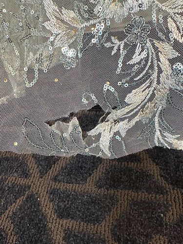 New Mac Duggal Long Sleeve Appliqué Lace A-Line Gown -Size 6 - Picture 9 of 9