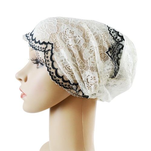 Women Lace Hijab Inner Caps Underscarf Muslim Turban Hair Loss Hats Head Wrap - Picture 5 of 55