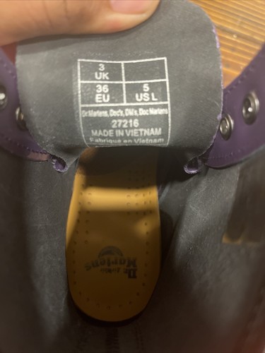 Air Wair Doc Martens Stiefel US 5 EU 36 Damen High Top Lila Lackleder AW004 - Bild 6 von 7