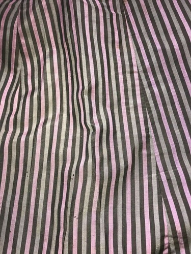 Ancien jupon époque 1900 en taffetas rayé - Imagen 3 de 6