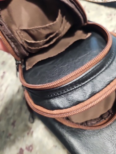 Mroede Brown, Black/ Convertible Slingbag/ Faux Leather / Guitar Strap - Picture 17 of 24