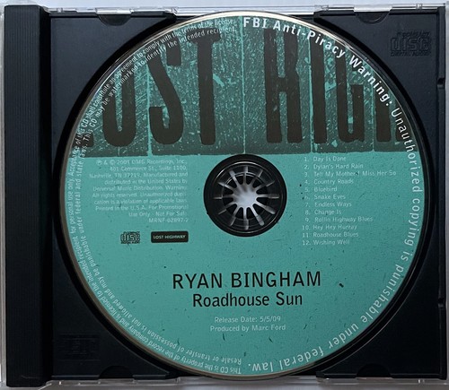 Ryan Bingham Roadhouse Sun Full Length Promo Advance CD MRNF-02897-2 - Picture 2 of 3