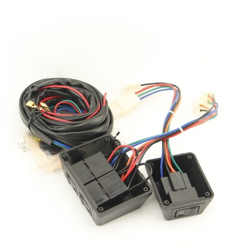Universal 12V Power Window Switch Kit Set With Wiring Harness & Switch Holder - Picture 3 of 14